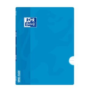 Oxford Libreta Grapada Openflex A4 - Tapa de Plastico Resistente - Grapada para Mayor Durabilidad - 1 Linea con Margen para Organizacion - 48 Hojas de Papel de Alta Calidad - Color Turquesa