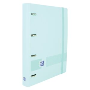 Oxford Live & Go A4+ Polyfoam Europeanbinder - Lomo de 45mm - Anillas de 4Dx35mm - Incluye Recambio 5x5 - Color Azul Pastel
