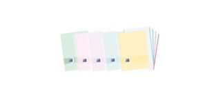 Oxford Live & Go A6+ Europeanbook - Tapa de Plastico Resistente - Cuaderno con 120 Hojas - Formato A6+ - Cuadricula 5x5 - Colores Surtidos