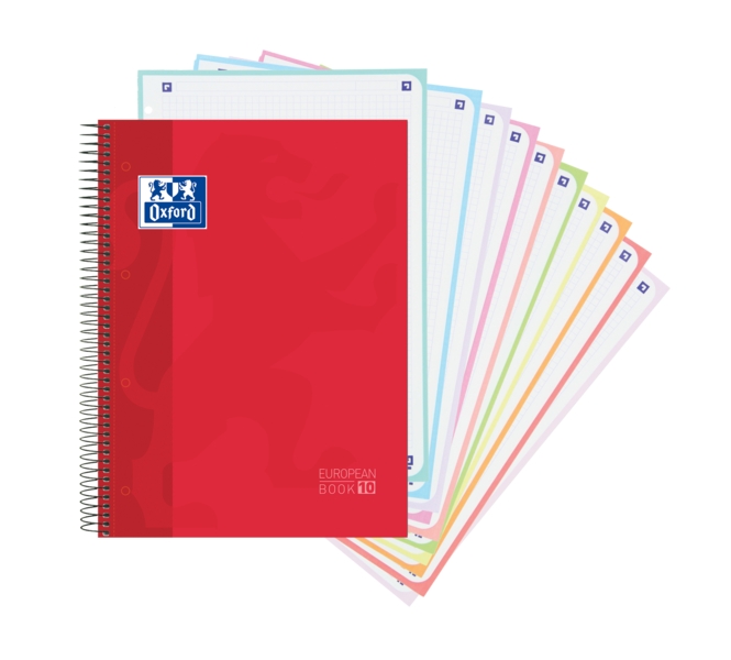 Oxford School Classic A4+ Europeanbook - Tapa Extradura - 150 Hojas - Color Rojo