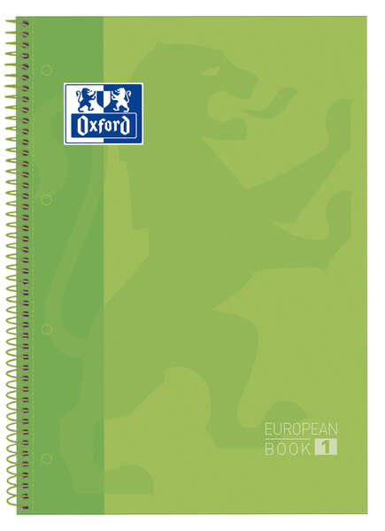 Oxford School Classic Europeanbook 1 A4+ Tapa Extradura - 80 Hojas - Color Verde Manzana