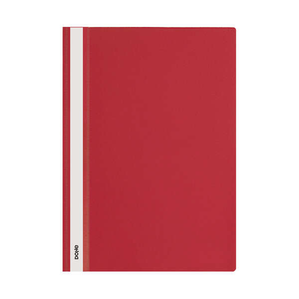 Dohe Dosier con Fastener de Polipropileno - Tamaño A4 - Cubierta Transparente y Trasera Opaca - Ideal para Organizar Documentos