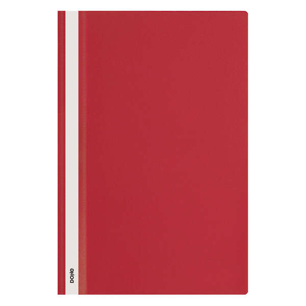 Dohe Dosier con Fastener de Polipropileno - Tamaño Folio - Cubierta Transparente y Trasera Opaca - Ideal para Organizar Documentos