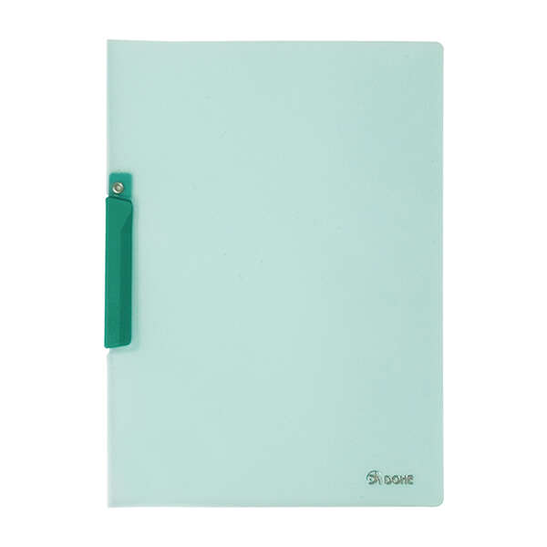 Dohe Dossier con Pinza Pivotante Tamaño A4 - Fabricado en Polipropileno Translucido de 450 Micras - Color Verde