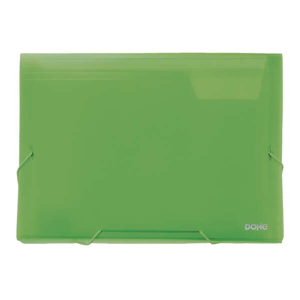 Dohe Clasificadores Acordeon de 13 Departamentos - Tamaño A4 - Fabricados en Polipropileno Translucido de 700 Micras - con Cierre de Gomas