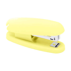Dohe Grapadora de Sobremesa con Tacto Soft Touch - Grapa hasta 20 Hojas - Carga Superior - Color Amarillo