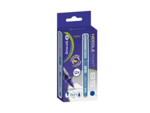 Bismark Boligrafo Tinta Liquida Punta Aguja - Escritura Suave - Alta Precision - Color Azul