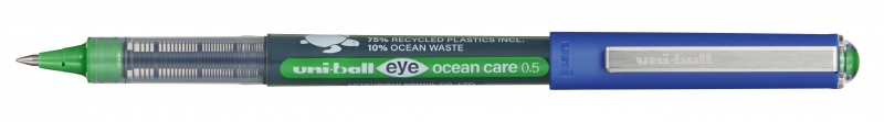 Uni-ball Eye Ocean Care UB-150ROP Boligrafo de Tinta Liquida - Punta de Bola 0.5mm - Tinta Resistente al Agua y Luz - Color Verde