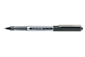 Uni-ball Eye Micro UB-150 Boligrafo de Tinta Liquida - Punta de Bola 0.5mm - Tinta Resistente al Agua y Luz - Sistema de Control de Tinta - Color Negro