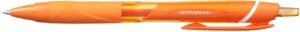 Uni-ball JetStream Sport SXN-150C-07 Boligrafo Retractil - Punta de Bola 0.7mm - Tinta Pigmentada Resistente al Agua y Luz - Secado Instantaneo - Color Naranja
