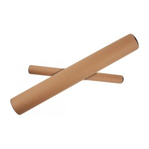 Apli Tubo de Carton para Documentos - Incluye Tapones de Plastico - Apto para Tamaños A2/A1 - Ideal para Planos, Graficos, Posteres y Mapas