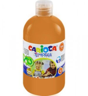 Carioca Botella de Tempera - 500ml - Colores Superlavables - Faciles de Mezclar - Aplicable en Materiales Porosos - Alta Opacidad - Color Oro