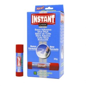Instant Classic Barra de Pegamento 20grs - Apto para Uso Infantil y/o Domestico - Lavable - Sin Disolventes