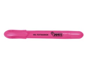 Jovi Gel Textmarker Marcador de Texto Fluorescente - Gel en Seco - No Necesitan Punta - No Traspasan - Secado Rapido - Aptos para Luz Negra - Color Rosa