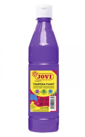 Jovi Tempera Paint Tempera Liquida 500ml - Base Agua - Lista para Usar - Alto Poder Cubriente - Secado Rapido - Excelente Fluidez - Adherencia en Multiples Superficies - Color Violeta