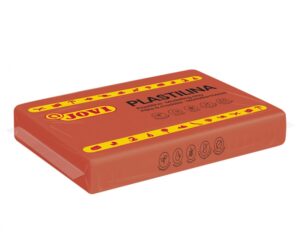 Jovi Caja de 15 Pastillas de Plastilina 350gr - Pasta Vegetal - No Se Seca - sin Gluten - Inocua - Facil de Moldear - Ideal para Volumen y Moldes - Color Rosa