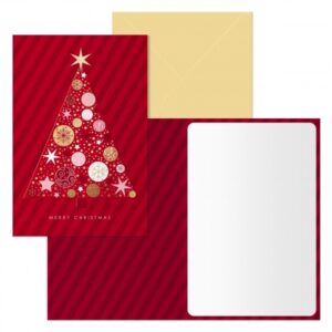 Dohe Abeto Pack de 6 Tarjetas de Felicitacion Navideña con Sobre - Tamaño Cerrada 11.5x17cm, Abierta 23x17cm - Papel Offset - Impresas a todo Color