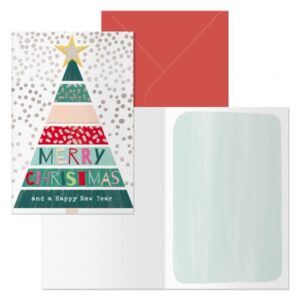 Dohe Natale Pack de 6 Tarjetas de Felicitacion Navideña con Sobre - Tamaño Cerrada 11.5x17cm, Abierta 23x17cm - Papel Offset - Impresas a todo Color