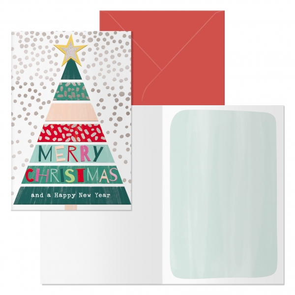 Dohe Natale Pack de 6 Tarjetas de Felicitacion Navideña con Sobre - Tamaño Cerrada 11.5x17cm, Abierta 23x17cm - Papel Offset - Impresas a todo Color