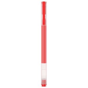 Xiaomi High-Capacity Caja de 10 Boligrafos de Gel - Punta 0.5mm - Alta Capacidad - Secado Rapido - Color Rojo