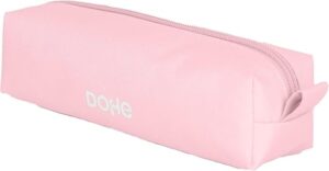 Dohe Serenity Portatodo Cuadrado - Cierre con Cremallera y Tirador de Goma - Color Rosa