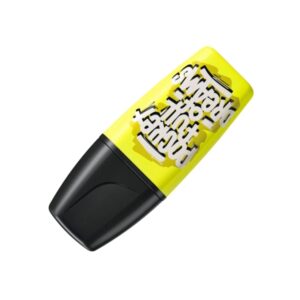 Stabilo Boss Mini by Snooze One Mini Marcador Fluorescente - Trazo entre 2 y 5mm - Tinta con Base de Agua - Antisecado - Color Amarillo