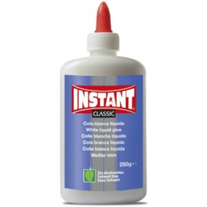 Instant Classic Cola Blanca 250gr - Apto para Uso Infantil y/o Domestico - Sin Disolventes - Color Blanco
