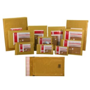 Bismark Bolsa Acolchada Kraft Nº11 100x165mm - Recubrimiento Interno de Laminas de Burbuja de Aire - Cierre Autoadhesivo - Ideal para Envios con Alta Proteccion