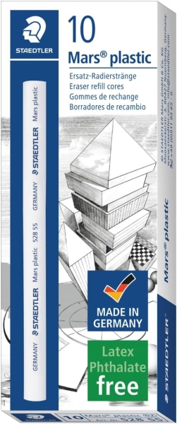 Staedtler Mars Plastic Goma de Borrar de Recambio para Portagomas 528 50