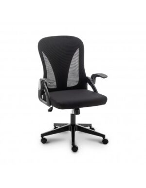 Urban Factory Ergo Silla de Oficina Ergonomica - Respaldo de Malla - Respaldo Plegable - Color Negro