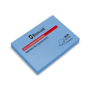Bismark Bloc de 100 Notas Adhesivas 76x127mm - Color Azul Neon