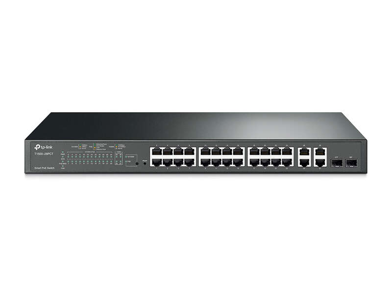 TP-Link JetStream Switch Smart PoE+ - 24 Puertos 10/100Mbps y 4 Puertos Gigabit