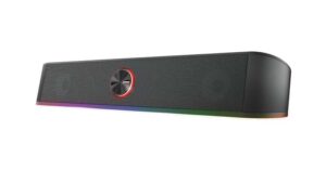 Trust GXT 619 Thorne Barra de Sonido Gaming 12W - Iluminacion RGB - Jack 3.5mm - Control de Volumen - Color Negro