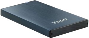 Tooq Carcasa Externa HDD/SDD 2.5" hasta 9,5mm SATA USB 3.0 - Color Azul Marino Metalizado