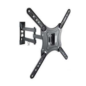 Tooq Soporte de Pared con Brazo Articulado para TV de 23"-55" - Giratorio e Inclinable - Gestion de Cables - Peso Max 30kg - VESA 400x400mm - Color Negro