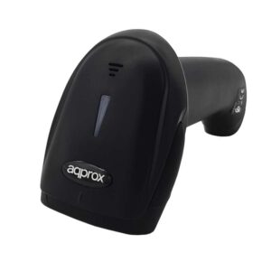 Approx Lector de Codigos de Barras 1D Inalambrico Bluetooth, RF - Indicador LED y Beeper - Velocidad 300 veces x seg. - Autonomia hasta 16h