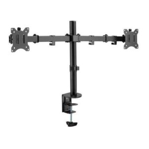 Cromad Soporte de Mesa con Brazos Articulados para 2 Monitores de 13"-32" - Giratorio, Inclinable y Extensible - Gestion de Cables - Peso Max. Total 16kg - VESA 100x100mm