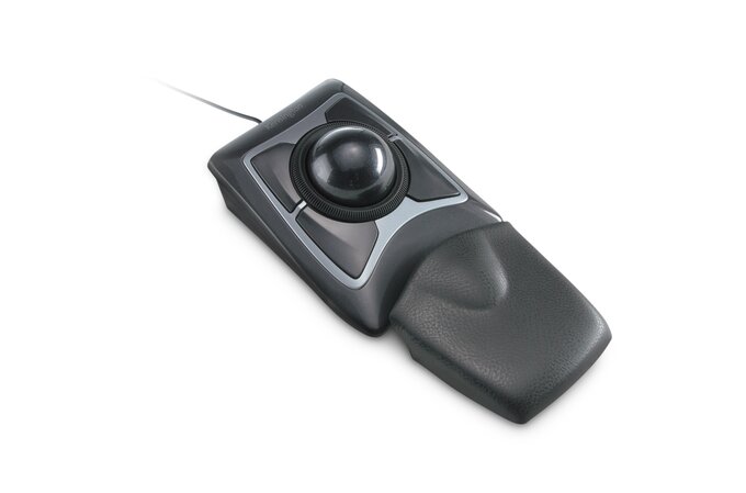 Kensington Expert Raton con Trackball Optico USB - Bola de 55mm - 4 Botones Personalizables - Reposamuñecas Extraible - Compatible con PC y Mac - Cable de 1.80m - Color Negro