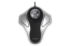 Kensington Orbit Trackball Optico USB - Bola de 40mm - 4 Botones Personalizables - Uso Ambidiestro - Precision y Control Superiores - Color Plata/Negro