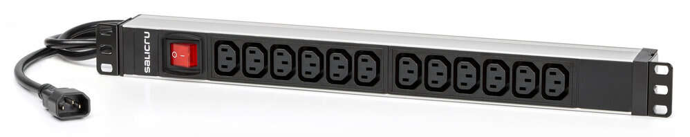 Salicru Regleta SPS PDU Unidad de Distribucion de Energia - 12 Tomas IEC C13 - Color Negro