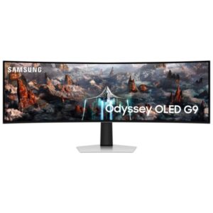 Samsung Odyssey G9 Monitor Curvo 49" OLED Dual QHD 240Hz FreeSync Premium Pro - Respuesta 0.03ms - 32:9 - USB, HDMI, DisplayPort - VESA 100x100mm