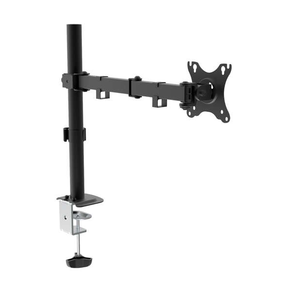 Unykach UK1421 Soporte de Mesa con Brazo Articulado para Monitor de 10"-32" - Giratorio, Inclinable y Extensible - Gestion de Cables - Peso Max 10kg - VESA 100x100mm