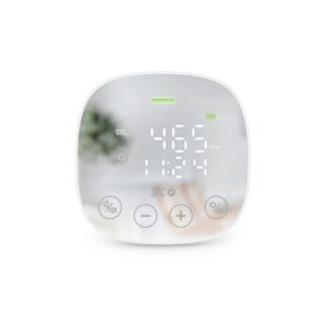 SPC CO2 Air Quality Medidor de CO2 con Alarma Visual y Sonora - Tambien Registra Temperatura y Humedad - Pantalla LED