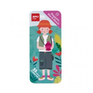 Apli Caja Metalica de Iman Tropical - 35 Magnets - Fomenta Observacion e Imaginacion - Aumenta Concentracion y Atencion - Ideal para Mayores de 3 Años