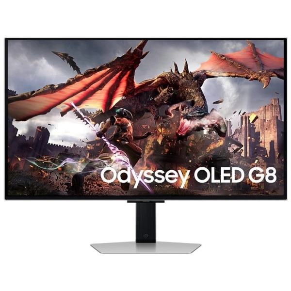 Samsung Odyssey G8 Monitor 32" OLED UltraHD 4K 240Hz FreeSync Premium Pro - Respuesta 1ms - Ajustable en Altura, Giratorio e Inclinable - Angulo de Vision 178º - HDMI, DisplayPort - VESA 100x100mm