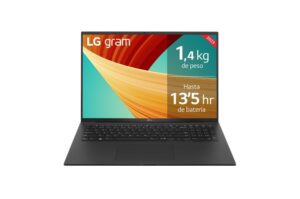LG Gram 17Z90R-E.AD75B Portatil 17" Intel Evo Core Ultra 7 155H - 32GB - 512GB SSD - RTX 3050 - W11 Home 64 - Color Negro