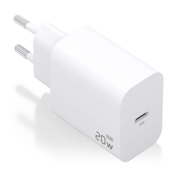 Aisens Cargador GaN 20W - USB-C PD3.0 - Color Blanco