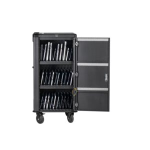 Ewent EW1702 Armario de Carga - 30 Dispositivos - Sistema de Carga Inteligente - USB-C PD 65W -  Color Negro