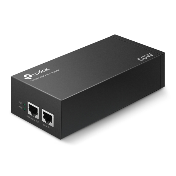 TP-Link Inyector PoE++ - 2 Puertos Gigabit - Hasta 60W - Plug & Play