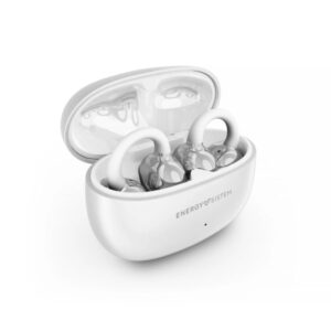 Energy Sistem ChicPods Auriculares True Wireless - Bluetooth 5.4 - 23h Autonomia - Tecnologia Open Sound - Microfono con Reduccion de Ruido - Asistente de Voz Integrado - Diseño Curved-Fit - Color Blanco